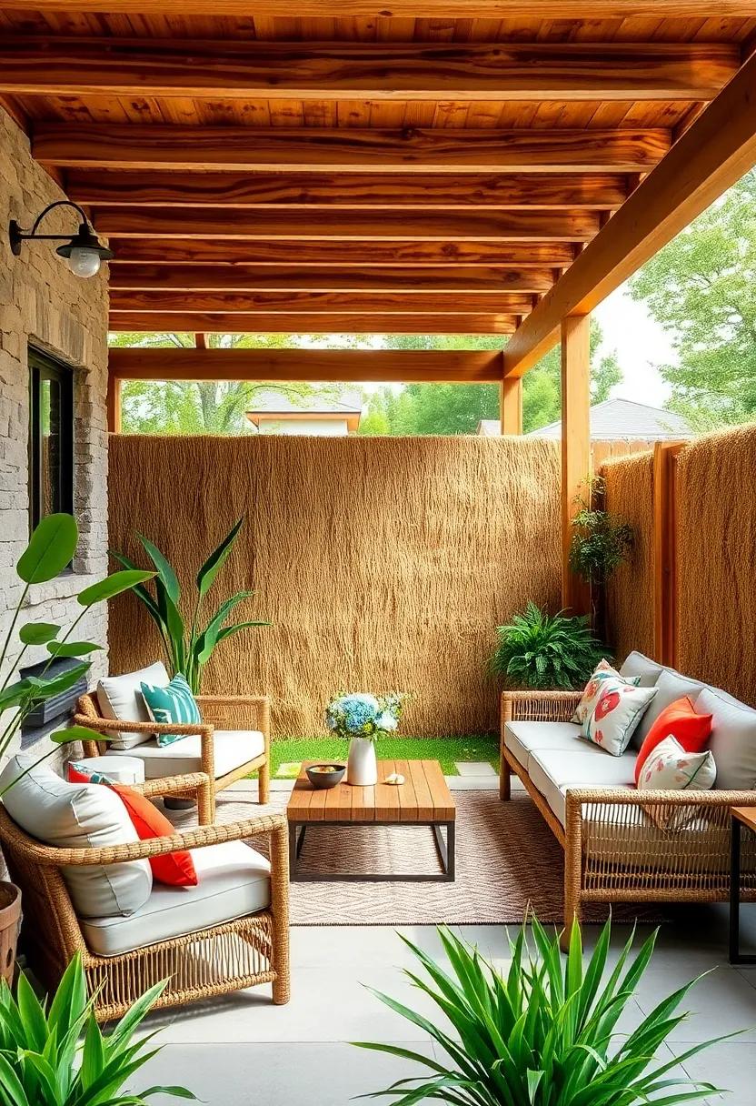 Straw-Bale and Wood Fence Combo: Enhance your garden with a straw-bale and wood fence combo, merging eco-friendliness with rustic style for a unique outdoor enclosure