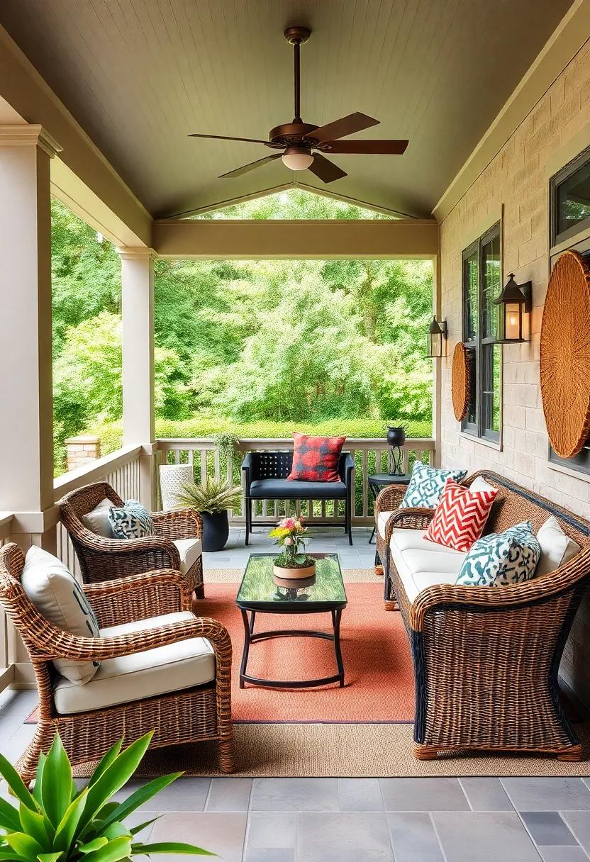 Personalize with Artwork: Hang outdoor-friendly art pieces or woven wall decor to showcase your ⁤style and enhance the overall aesthetic