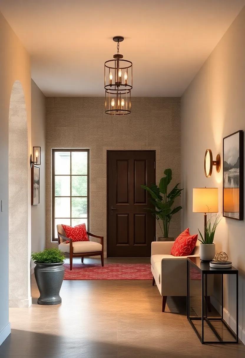 Accent Lighting in Nooks: Highlight ‌architectural features or decor pieces with spotlights or accent lamps to add character to your entryway