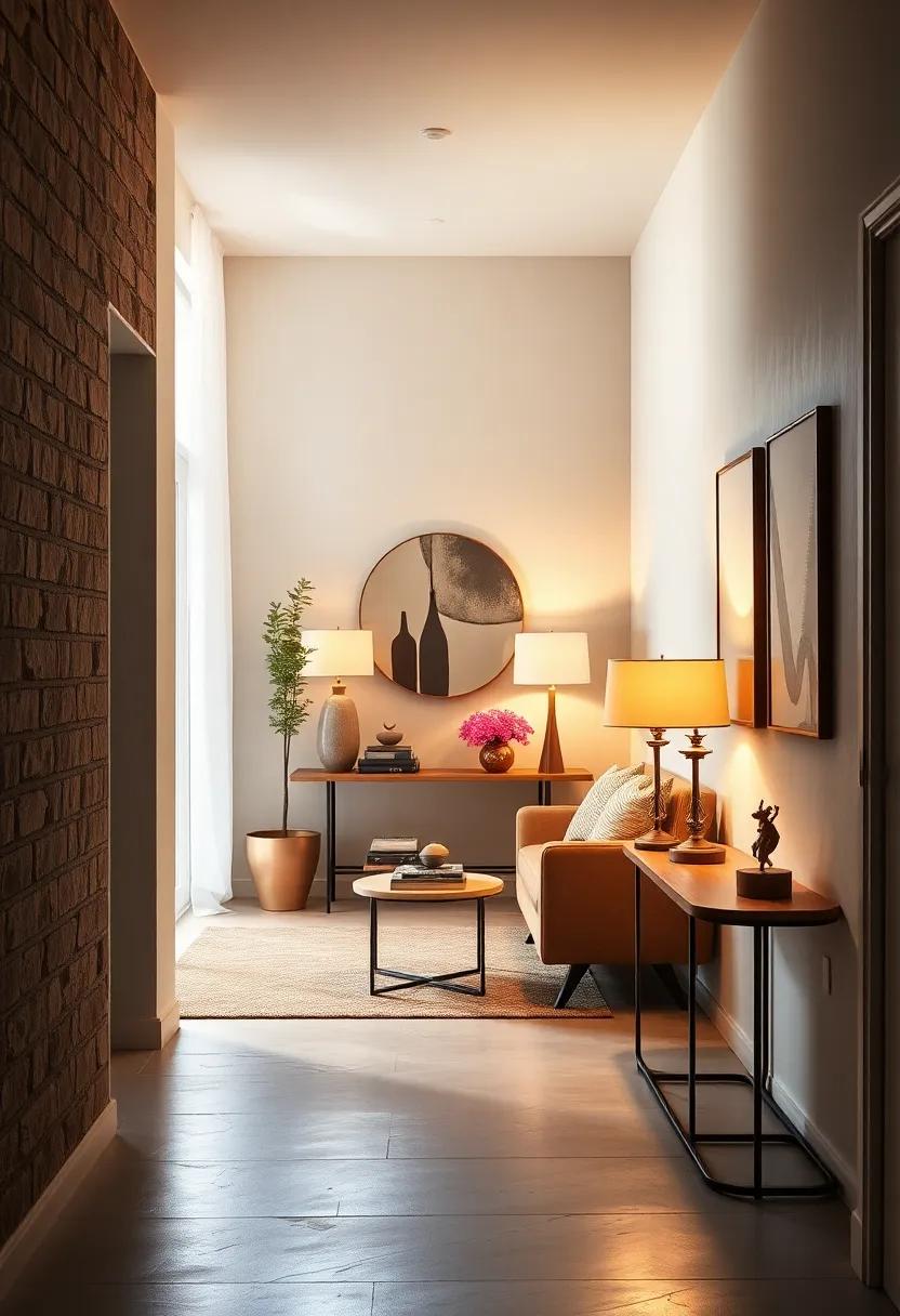 Embrace the Glow of table ⁤Lamps: Position small table lamps on your console table‌ or side tables for a warm,inviting ambiance