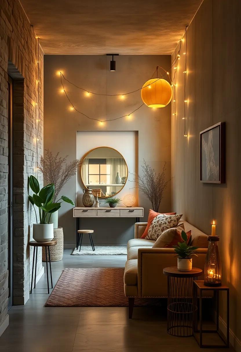 String Lights for Instant Charm: ‍Drape delicate⁢ string ⁢lights along the‌ walls or around a​ mirror to add a whimsical⁤ touch and a soft,diffused glow