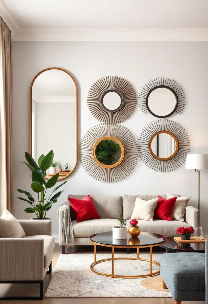 Themed Mirrors: Choose ⁤mirrors that⁤ reflect a specific theme, like nautical or bohemian, to tie your‌ living room decor together