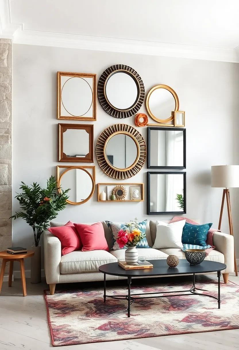 Mirrored ⁢Furniture: Choose⁤ furniture⁤ with mirrored surfaces,⁢ such as side tables or console tables,​ to enhance visual interest without clutter