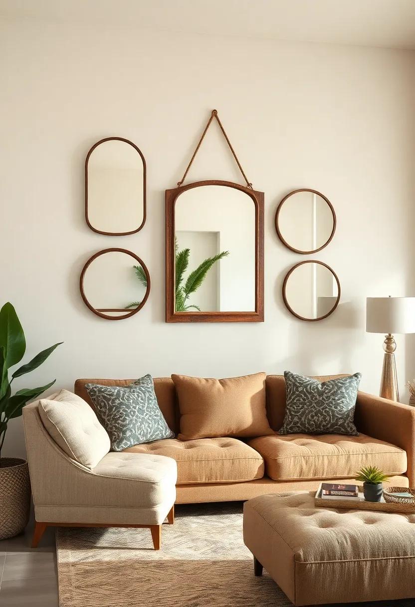Layering Technique: Layer small mirrors over larger art pieces to add ⁢dimension and a unique twist to your decor
