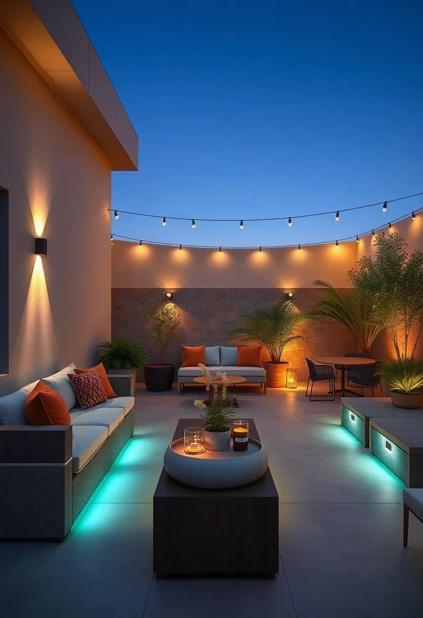 Modular Furniture with Built-in Lights: Stylish outdoor furniture that comes with integrated lighting options,⁤ offering not only seating and dining⁢ solutions but‍ also ⁤creating a unique atmospheric experience