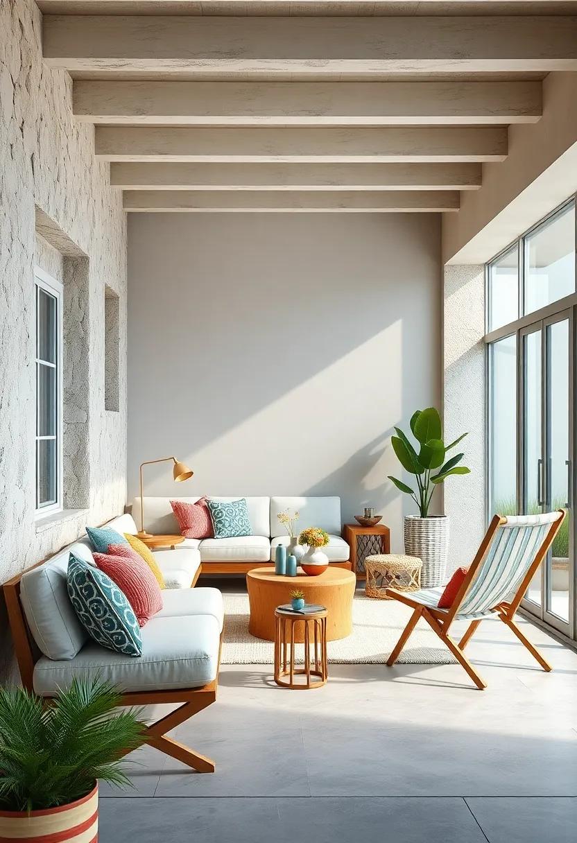 Beachy Vibes: Think beyond traditional seating with portable beach chairs that fold down for easy transport to your next seaside adventure