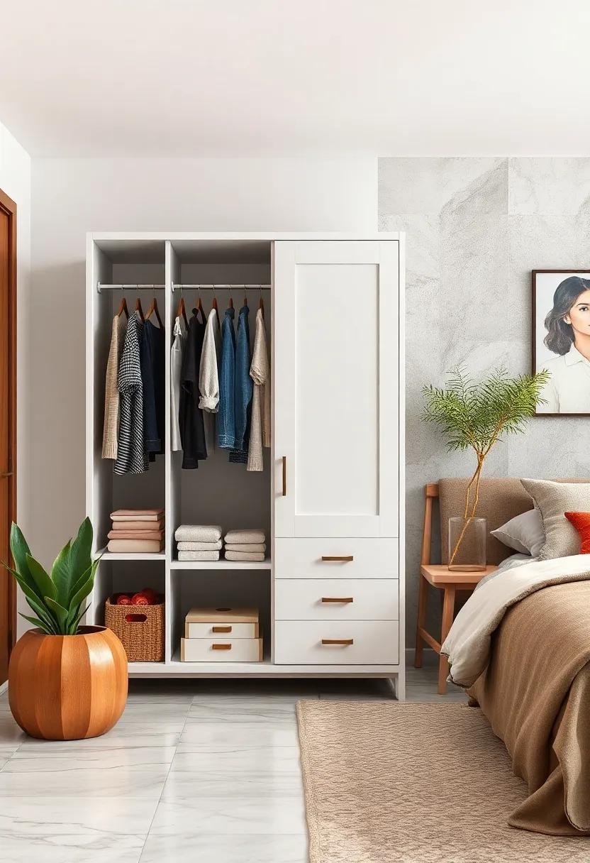 Stylish Clothing Rack: Display your​ favorite​ pieces ‍on‌ a‍ decorative⁢ clothing rack for⁣ easy access ‌and‌ a touch​ of‍ flair to ‌your ⁣room