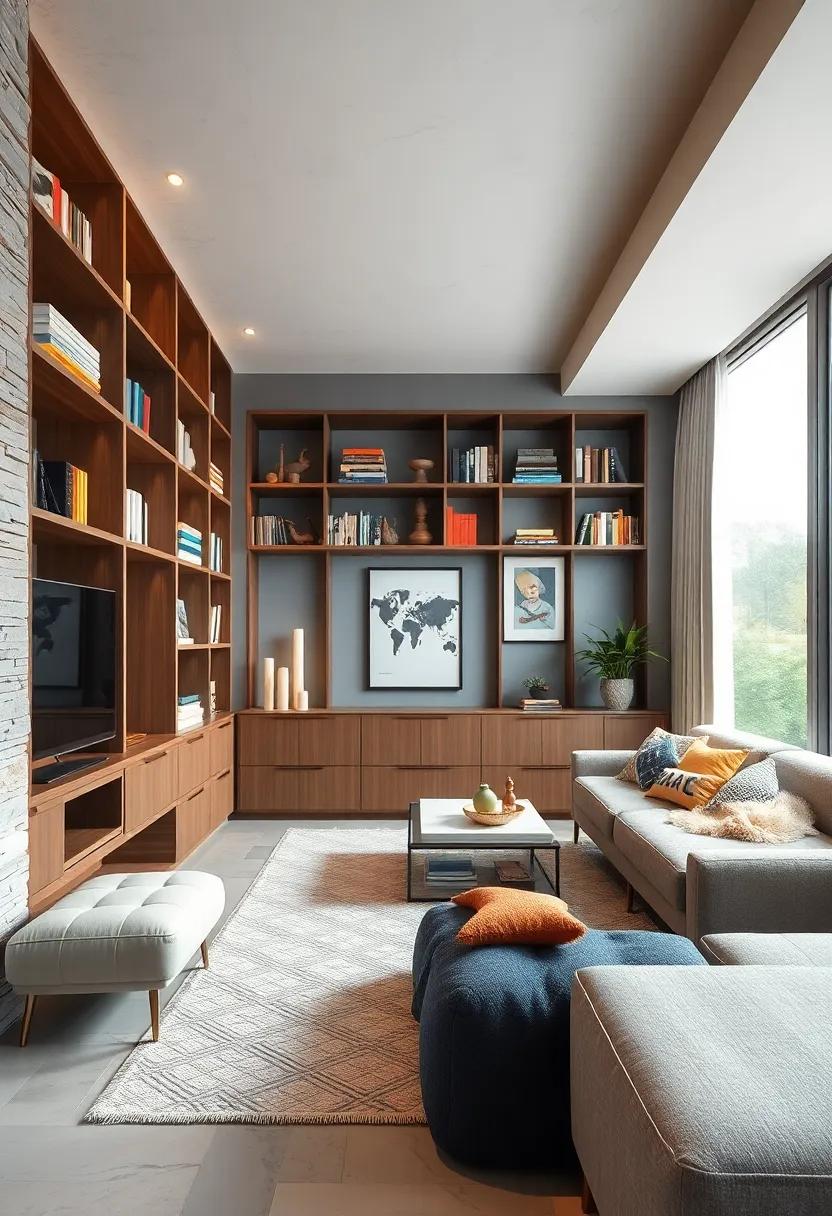 Vertical Space: Embrace height by using tall bookcases to draw ‍the eye upward, making ‌the room feel larger