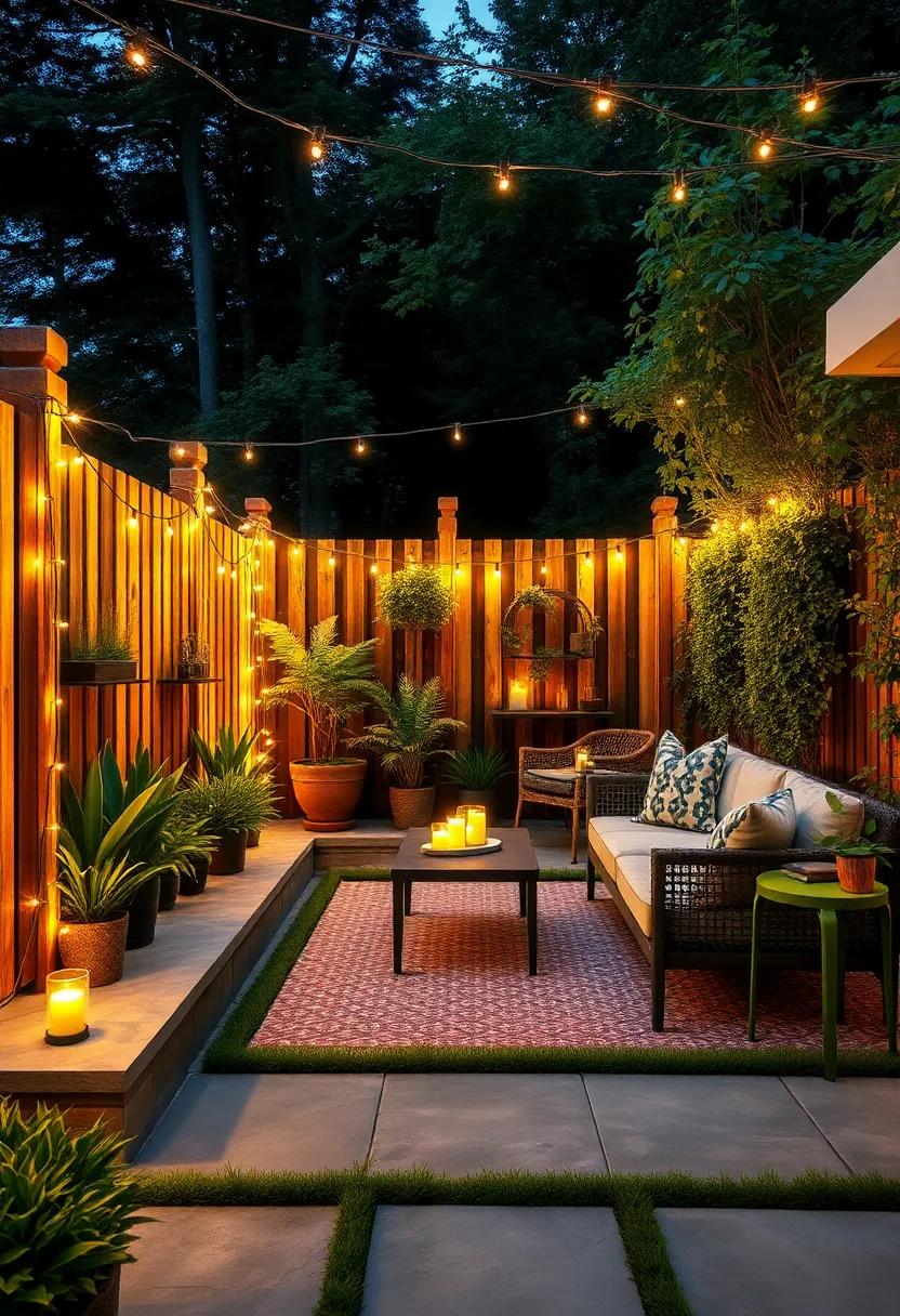 Candlelit⁢ Effect: Wrap ⁤soft yellow⁢ string lights around fence posts to achieve a candlelit​ effect that brings warmth and intimacy to your garden gatherings