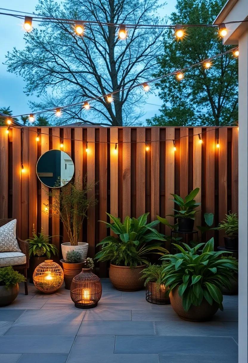 Mixed‌ Media: Combine string lights with decorative elements ‍such as mirrors or ⁢reflective surfaces on the fence to create an illusion of depth and sparkle⁢ in your ⁣garden