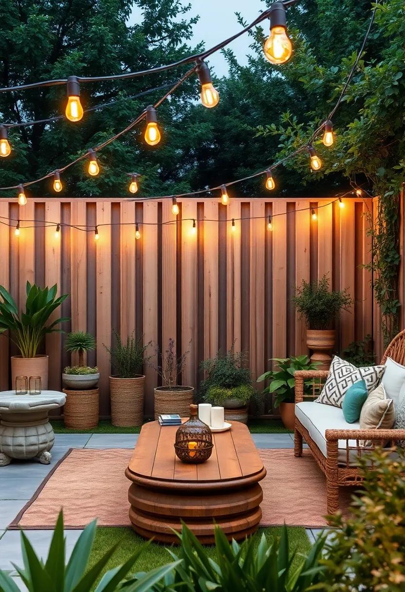 Rustic Charm: Use warm, ⁢vintage-style ⁢Edison bulbs strung ‌on jute twine for a cozy, rustic ‍feel that perfectly suits country or farmhouse gardens