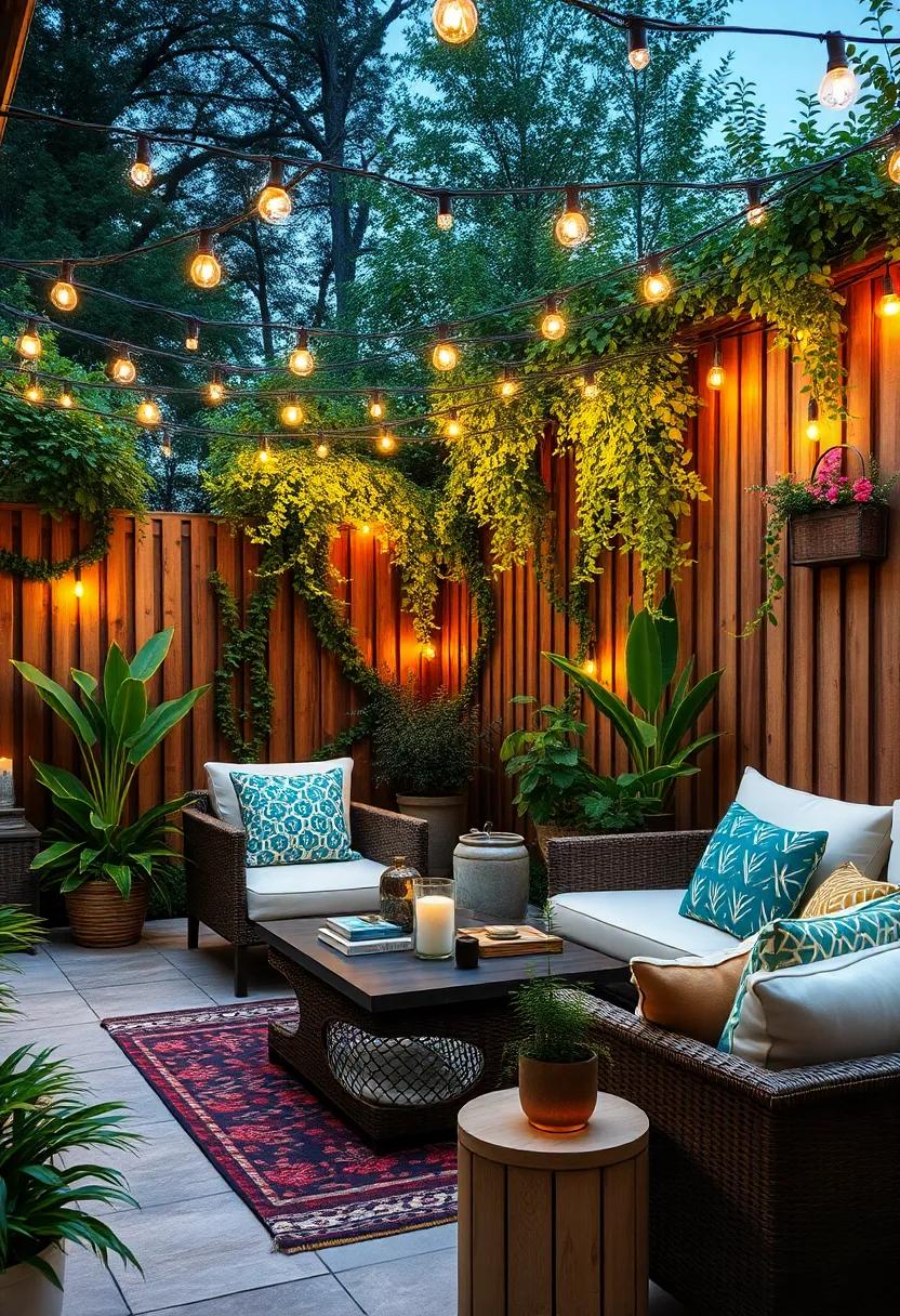 Seasonal Vibes: ​Switch out string lights ⁣for different seasons, using cool-toned lights in ⁣the winter ⁣and vibrant hues in the summer to keep your garden fresh and​ inviting