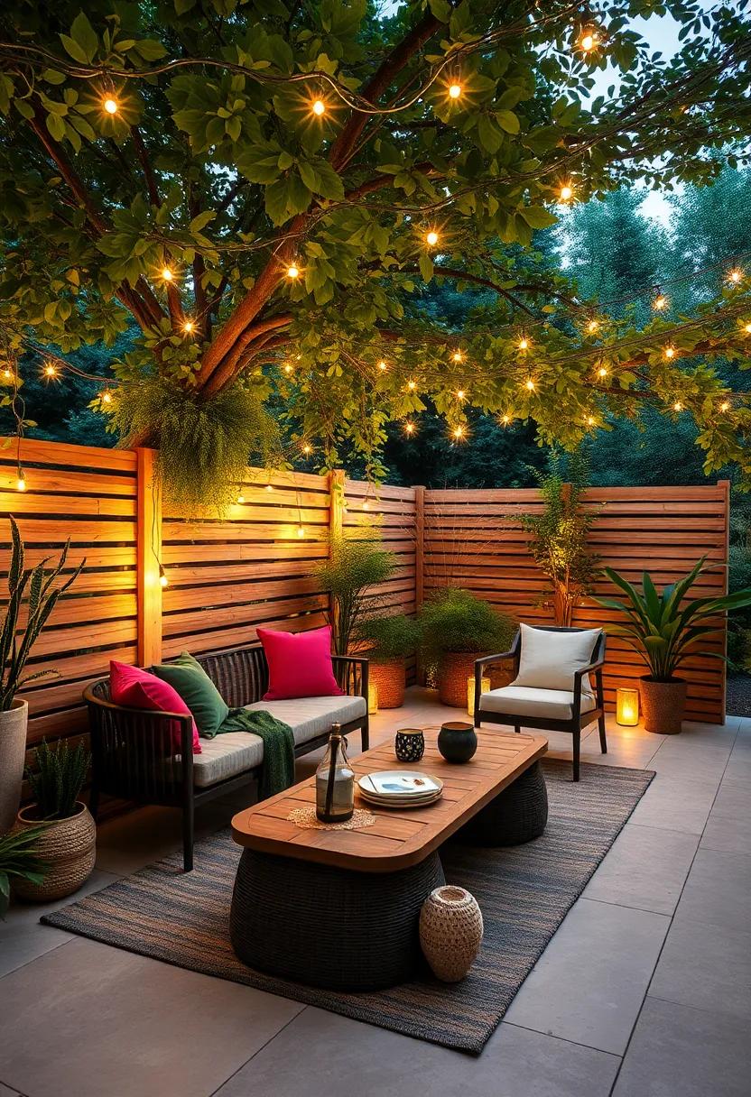 Treetop Connection: Stretch string lights from your garden fence⁤ to nearby trees to create a seamless connection between⁢ your ⁢garden and natural surroundings