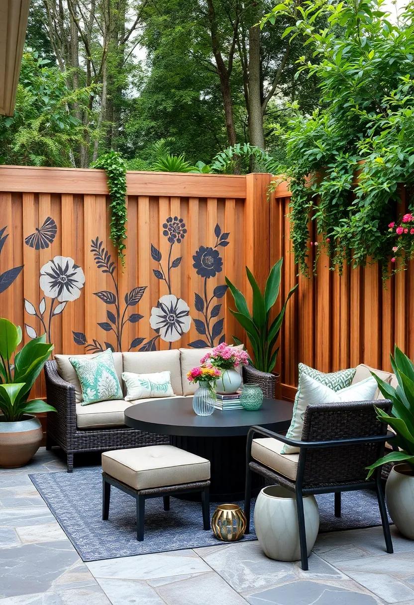 Bold⁣ Stencils: Use stencils ‌to ​add patterns or motifs on⁢ your fence that can tie in with the surrounding ‍greenery and flowers