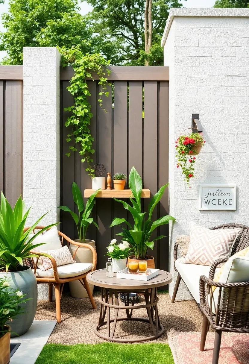 Gardener’s ⁤Corner:⁤ Set up ‍a small shelf or storage‌ box⁣ on your ​fence ⁣for gardening tools‌ and‍ accessories, blending⁣ practicality with style