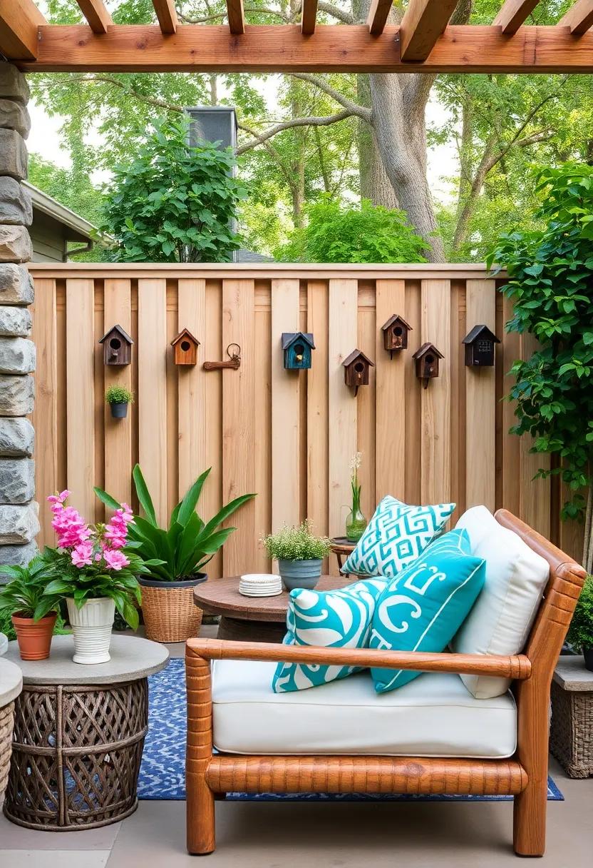 Birdhouses as Decor: Hang decorative birdhouses‌ on your fence, making⁤ a functional piece while ⁤adding⁢ charm and⁣ attracting local wildlife