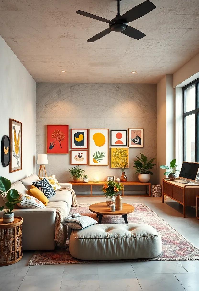 Artistic ​Flair: Channel your inner artist with an accent wall featuring your favorite mural or a ⁢gallery wall of your artwork⁤ and‌ inspirations for a personal touch