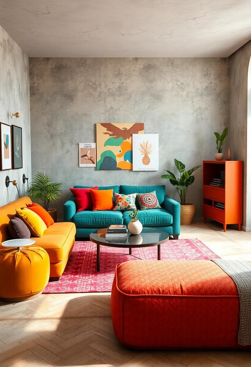Colorful Eclecticism: Mix patterns, colors, and textures effortlessly ⁤for ​a fun ‌and vibrant⁣ space that reflects your ⁤unique personal style
