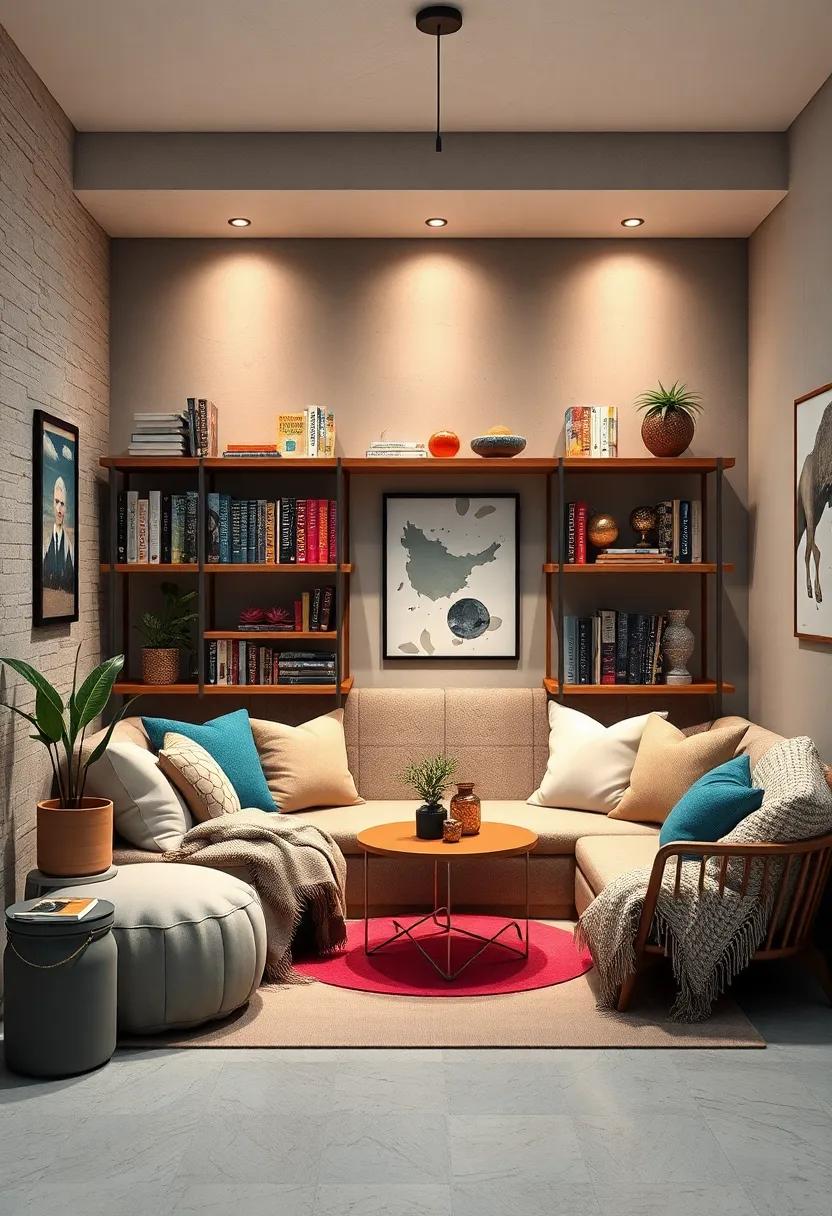 cozy Reading Nook:⁢ Designate a corner​ with plush cushions,⁣ soft throws, and a stylish bookshelf where ‍you can retreat with your favorite novels