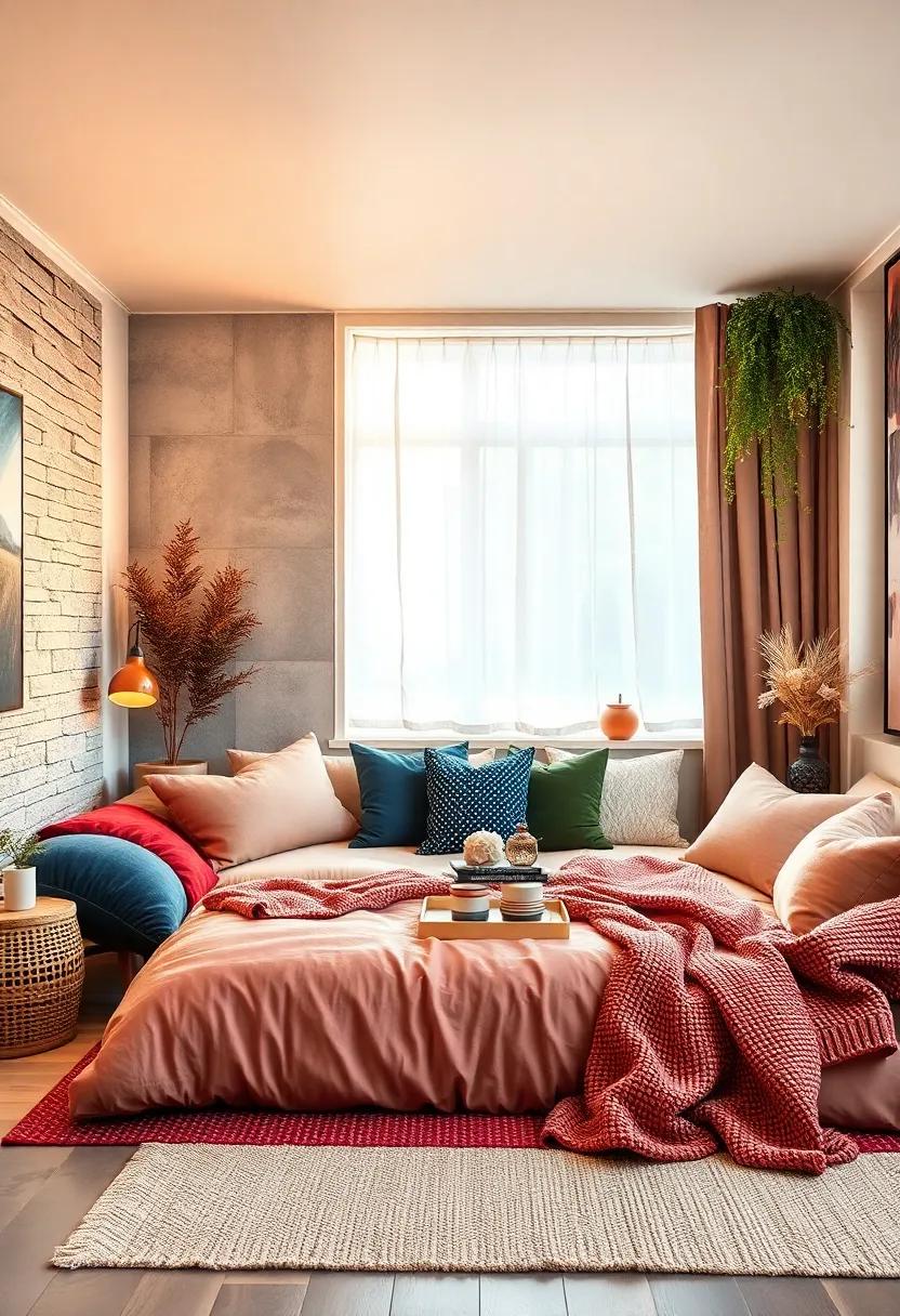 Soft⁣ Textiles: Employ layers of soft ​textiles like velvet ​pillows, knitted​ throws,⁣ and silky sheets to bring comfort⁣ and coziness to your space