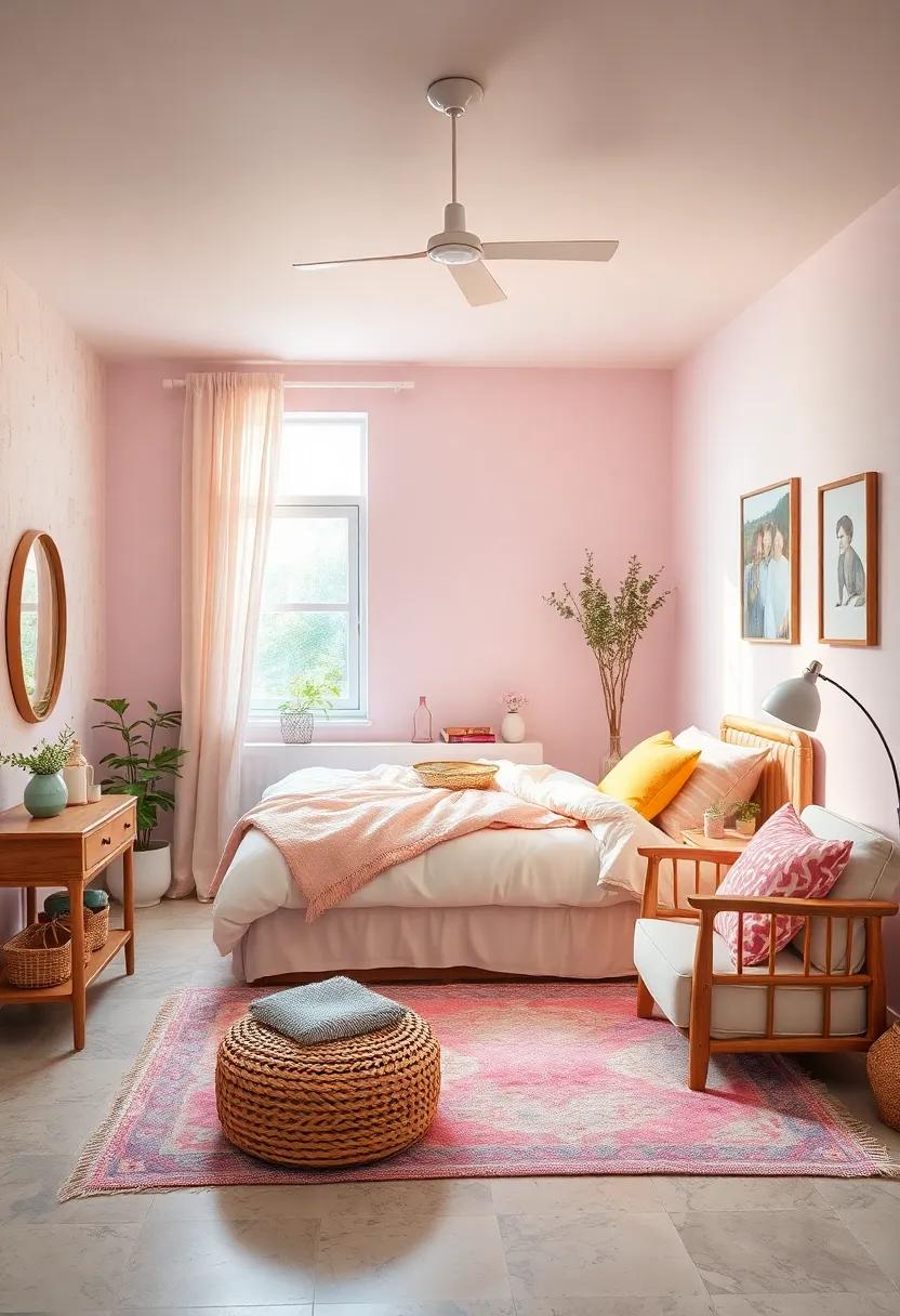 whimsical⁢ Pastels:⁤ Soft ⁣pastel colors ⁣can transform your bedroom into⁣ a dreamy retreat. Think mint greens, blush‍ pinks, ​and⁤ sunny yellows ⁢for a cheerful atmosphere