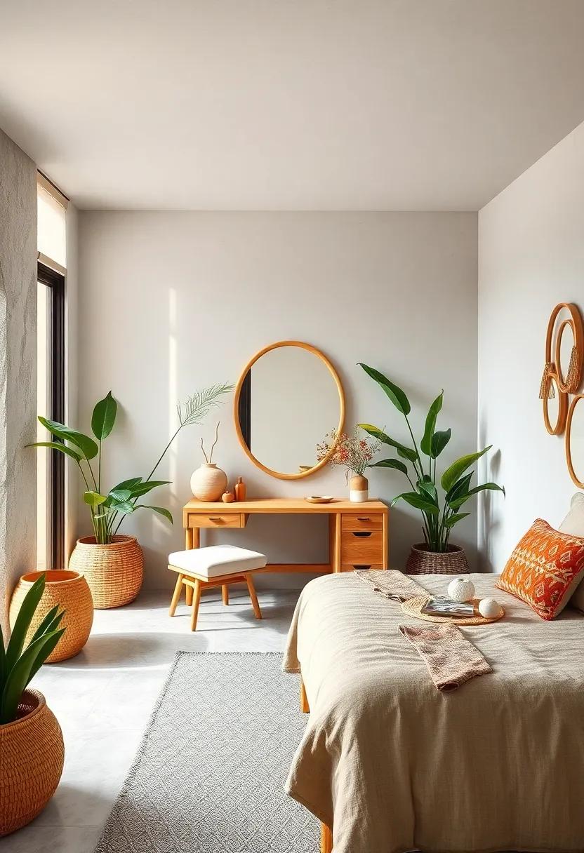 Combine function and beauty with ⁢a ⁢bamboo vanity desk, ideal for ⁢morning routines while‌ providing a glimpse of nature’s charm