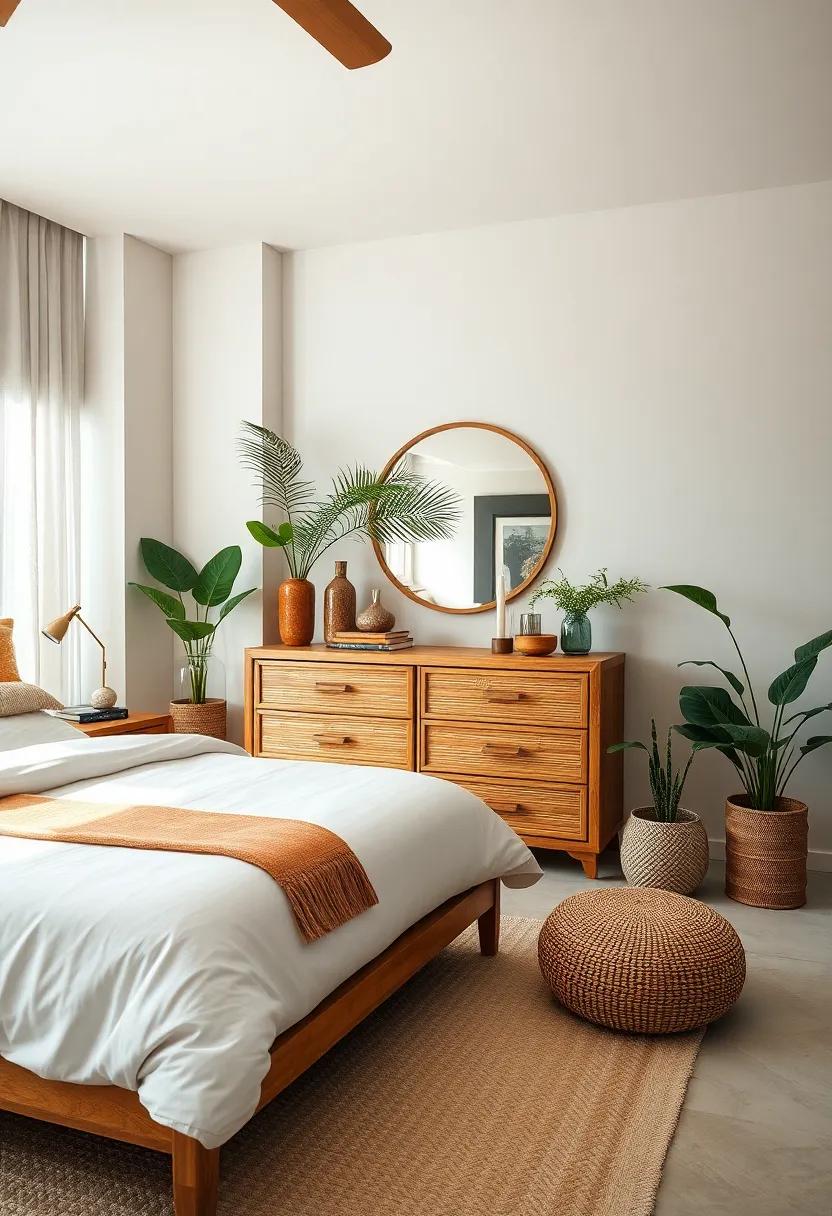 Discover ⁢the rustic ‍elegance⁣ of a bamboo chest of drawers that ⁣provides​ timeless storage solutions while enhancing the tropical aesthetic of ‌your ⁢space