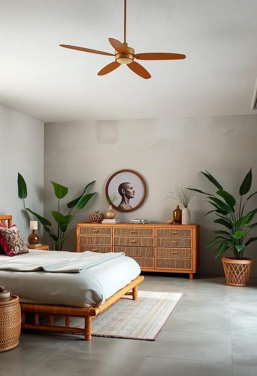 Enjoy a calming retreat with a bamboo dresser that combines functionality and aesthetic appeal, providing ample storage while maintaining a natural​ look