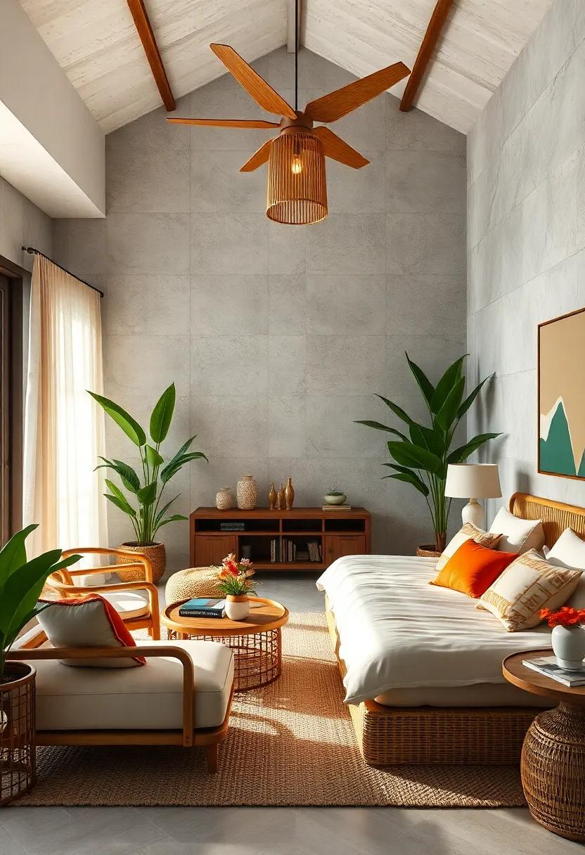 Explore the allure of woven bamboo​ accents on⁤ furniture that⁣ enhance texture and ‍warmth, making your bedroom⁣ feel like a⁢ private⁢ paradise