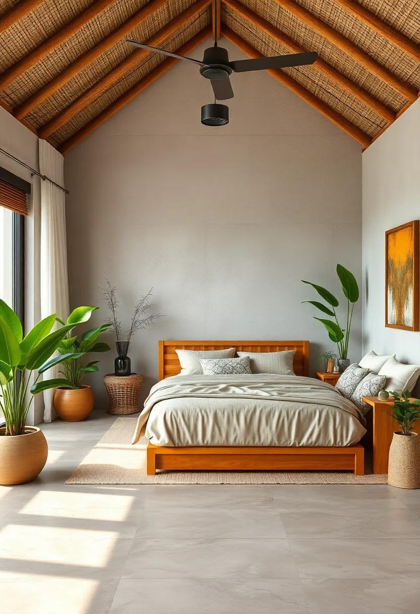 Explore color harmony by pairing bamboo furniture with earthy tones and soft pastels, ‍creating a soothing palette that invites relaxation