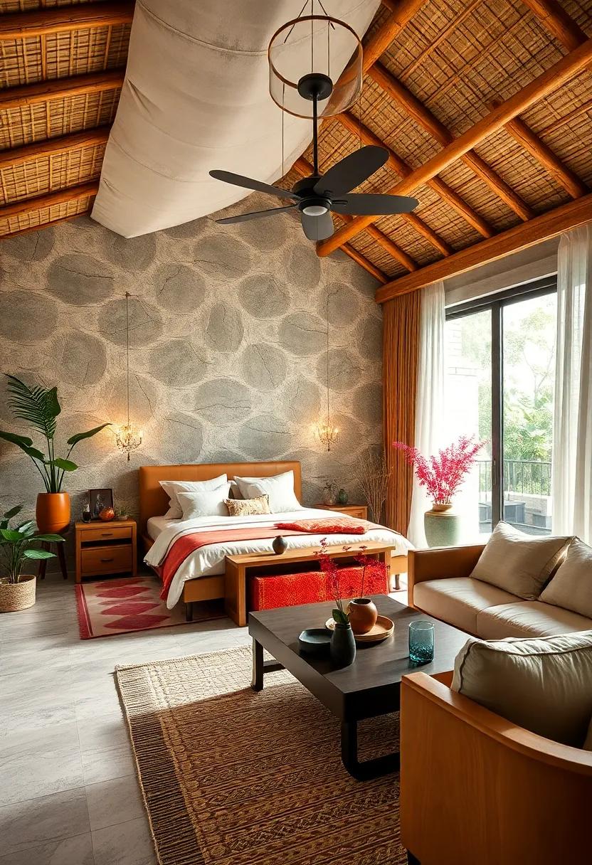 Reimagine your ⁤ceiling with bamboo ⁢beams for⁣ a warm and inviting ⁢overhead​ design, enhancing the‍ natural atmosphere in your tropical ​sanctuary