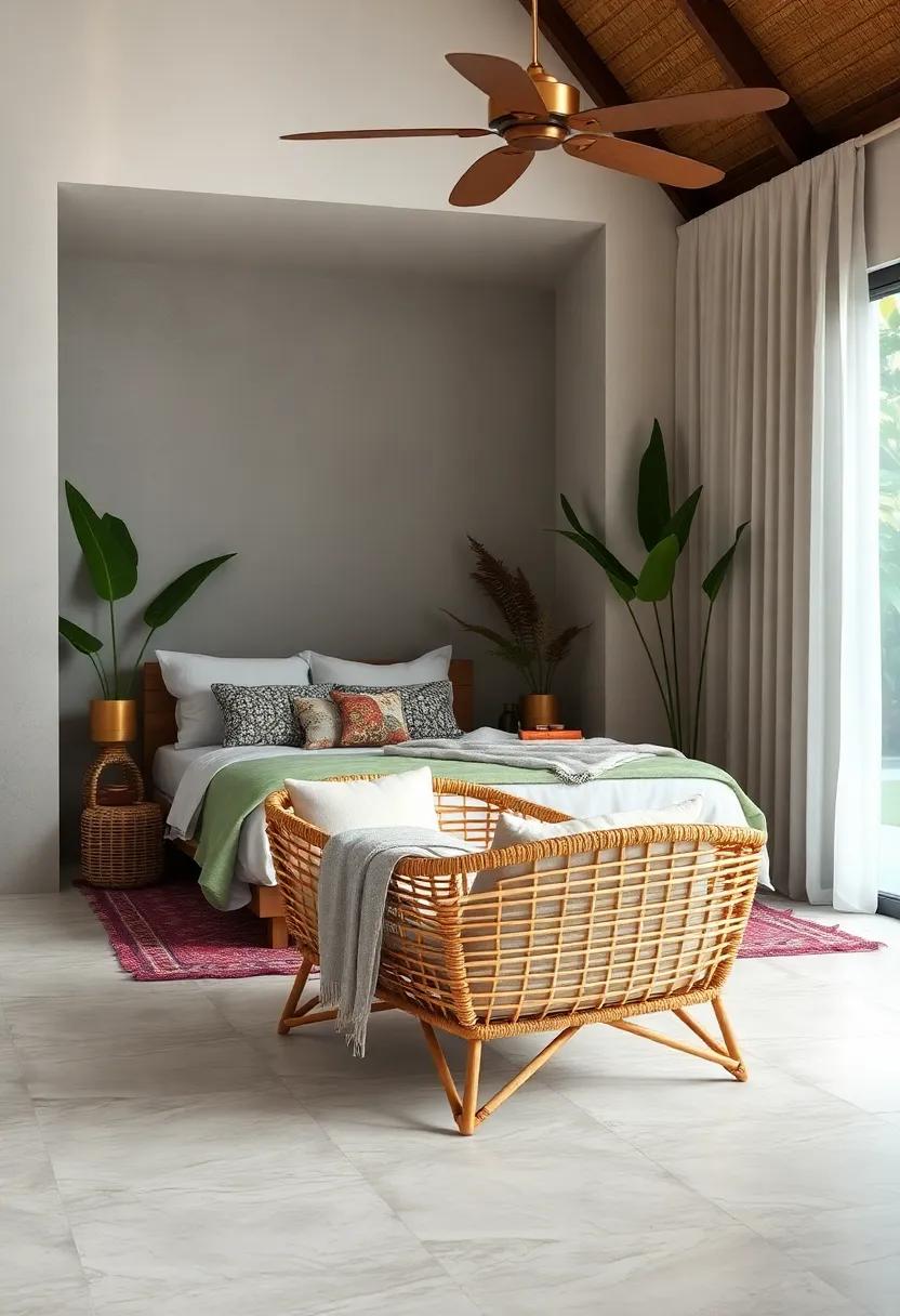 Step into ​a tropical getaway ‍with a bamboo accent chair​ that⁤ invites​ you to sit back and⁤ soak in the serene vibes of your personal oasis