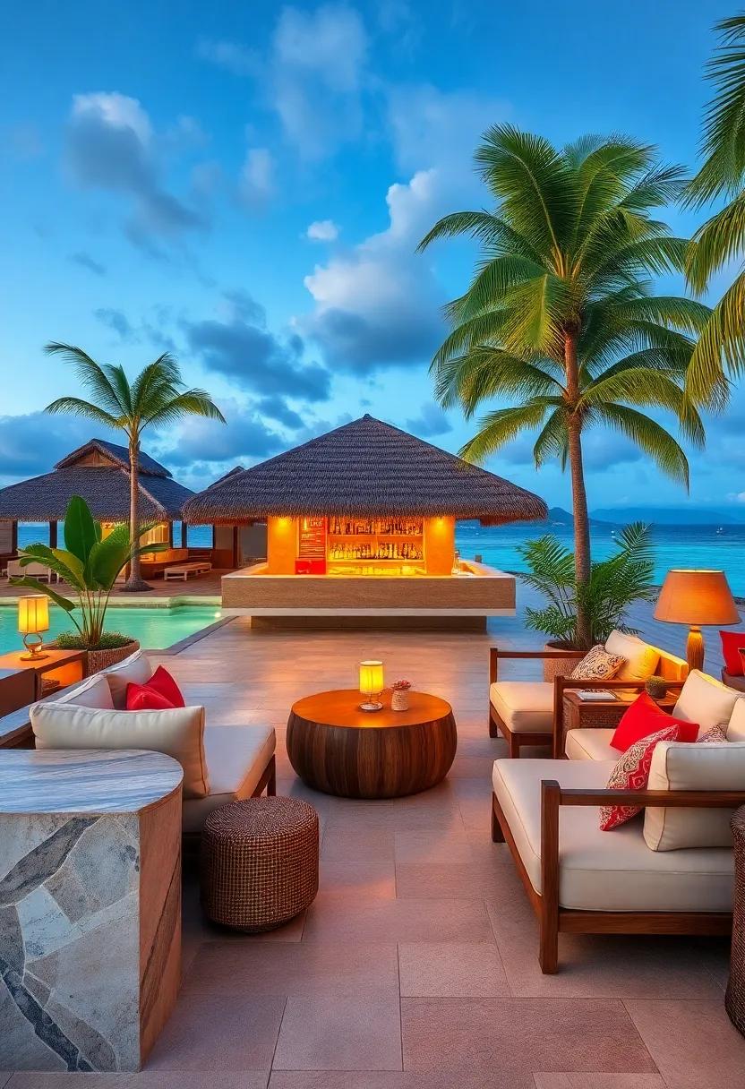 Bora Bora Bliss: Nestled on the‍ shores of crystal-clear ​lagoons, this ⁤tiki ⁣bar offers not just cocktails but a slice of ‍paradise with panoramic views of overwater bungalows