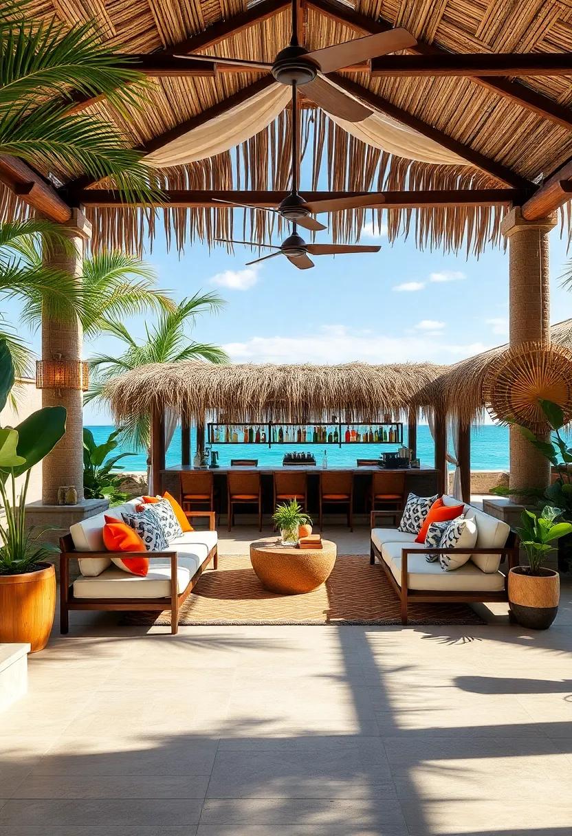 Tropical Wonderland in Bali: An ​enchanting⁤ tropical escape adorned with vibrant flowers and intricate‌ woodwork that celebrates local culture ⁤while serving unusual⁤ and delightful‍ tiki blends