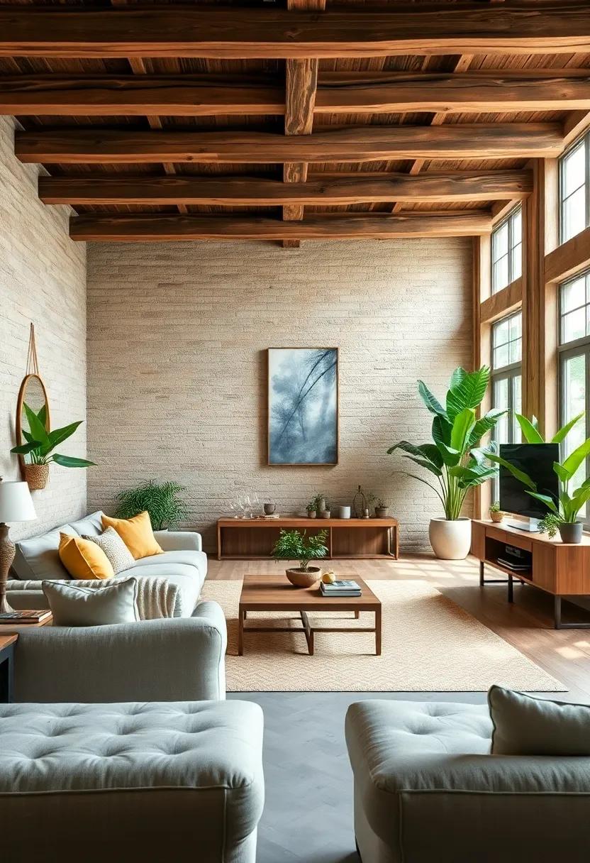 incorporate greenery through ​indoor​ plants or vintage​ planters to bring life and vibrancy to wooden surroundings