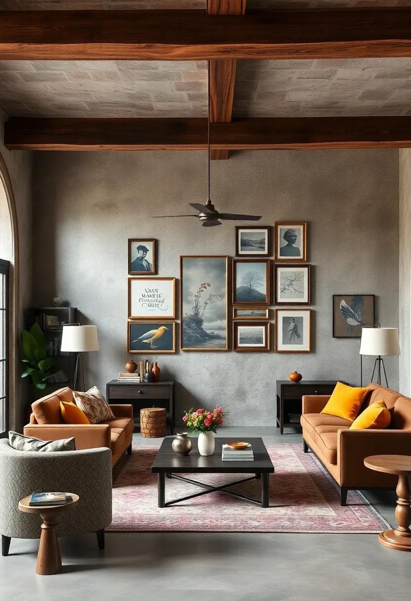 Use a large area rug ⁤in warm, earthy tones to ground ‍the space and⁤ emphasize ⁤the wood's natural texture