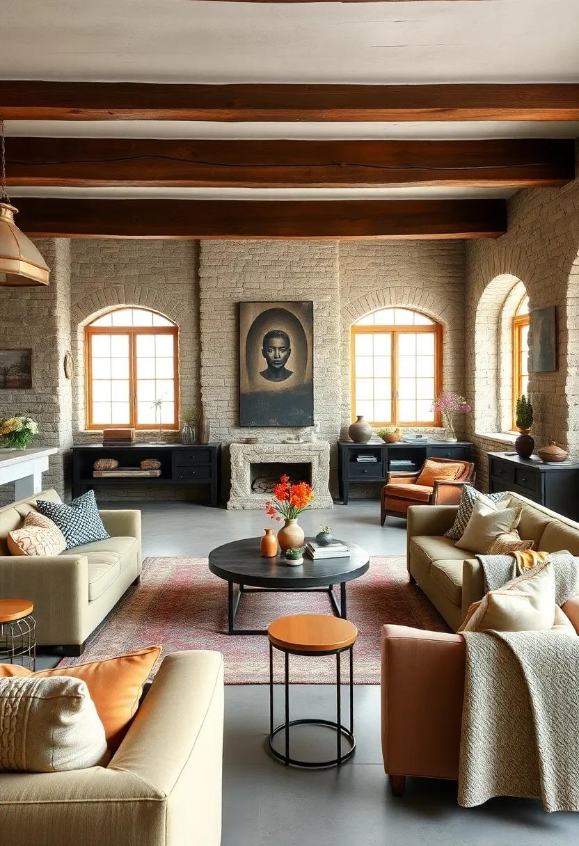 Use a mix ‌of textures, such as leather and wool, to create depth and comfort in your seating arrangements