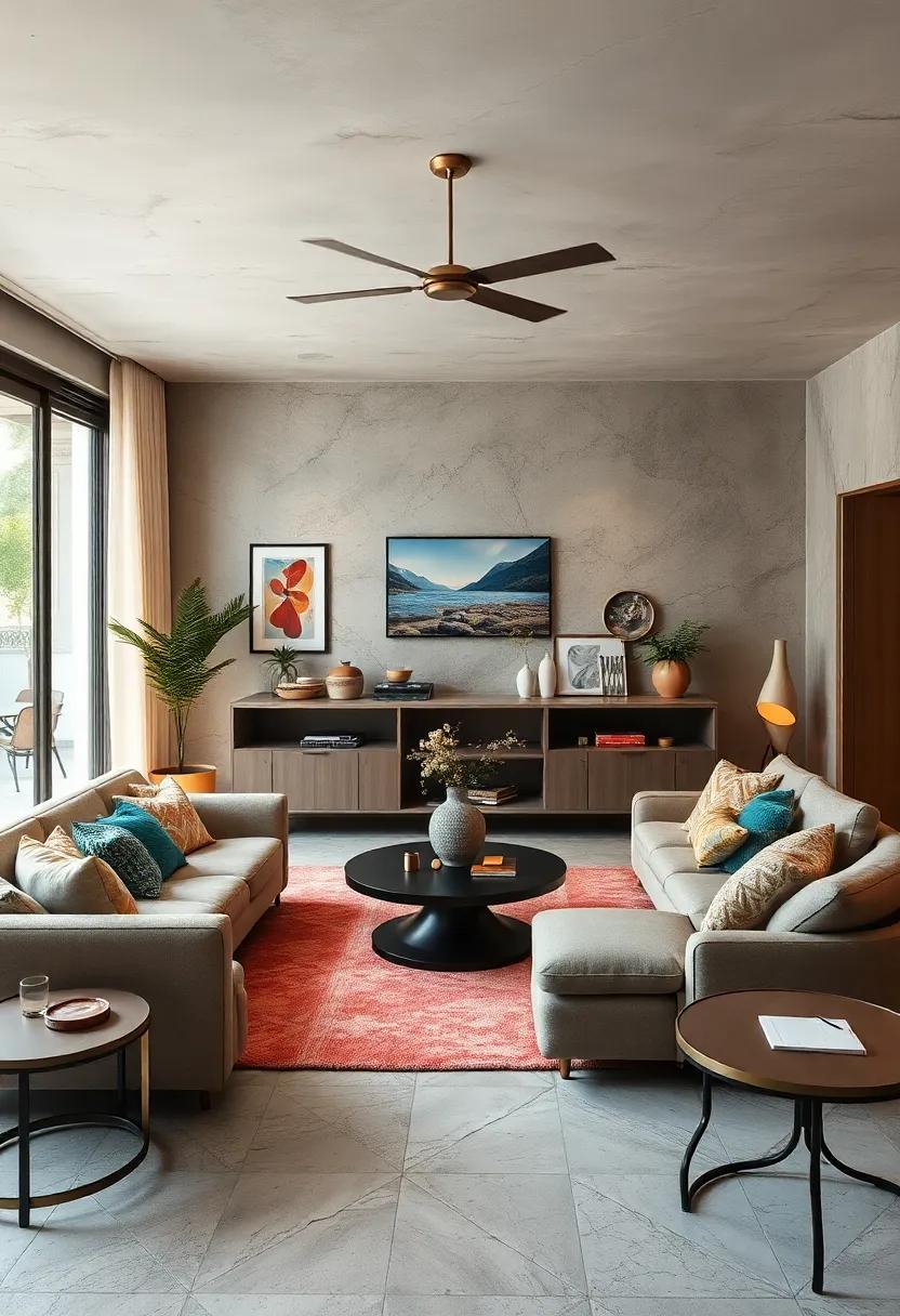 Discover a retro-futuristic living ⁢room that combines vintage⁢ aesthetics ⁤with bold ⁣metallics and innovative‌ design elements, pushing the boundaries of ‍traditional‍ style