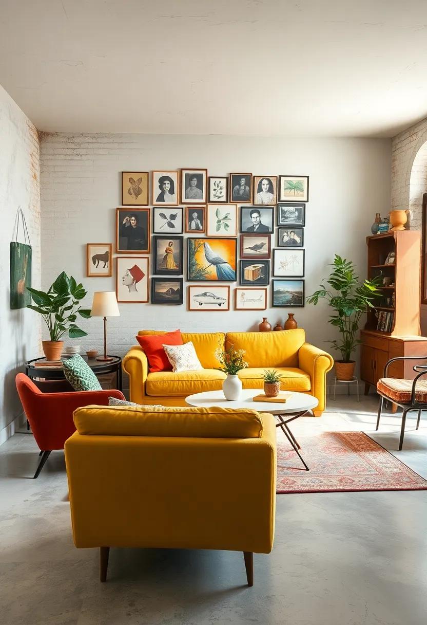 discover a‌ chic retro-inspired room that⁣ boasts a colorful ‌gallery wall, vintage finds, and​ an inviting ‍atmosphere ‌that encourages creativity