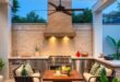 27 Inspiring Patio Outdoor Kitchens with Stunning Tiled Backsplashes You’ll Love