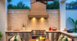 27 Inspiring Patio Outdoor Kitchens with Stunning Tiled Backsplashes You’ll Love