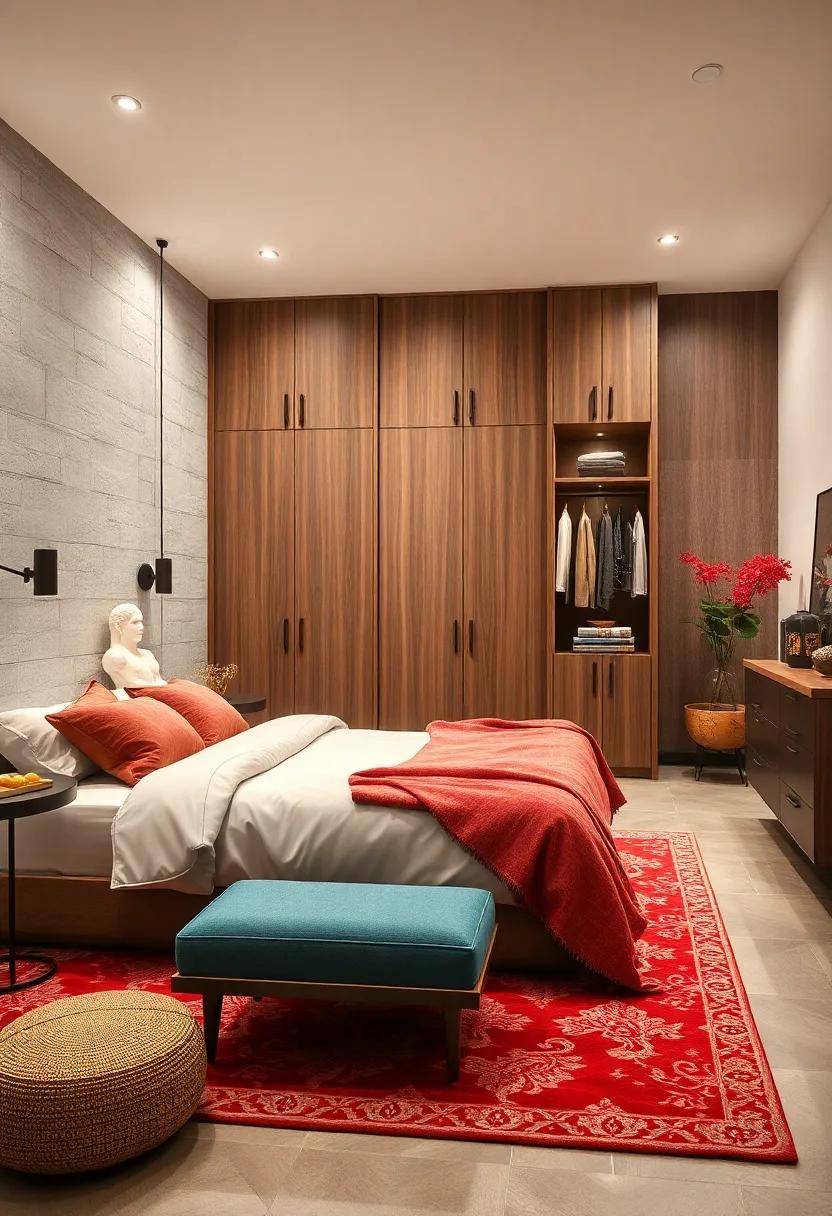25 Inspiring Bedroom Layout Ideas Featuring Stylish Wardrobes for Every Space