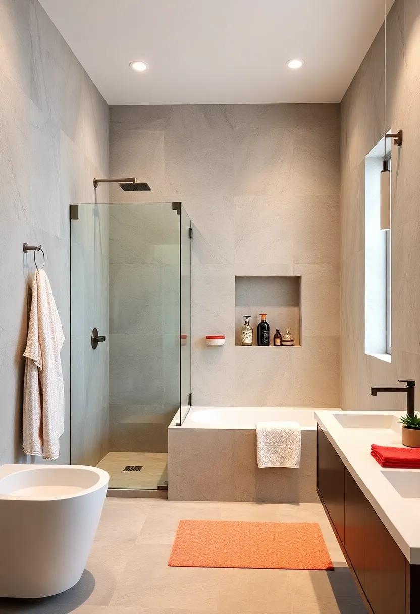 Create a Niche for Essentials: Integrate ‍a built-in shower niche to‌ keep your bathing essentials organized and easily accessible