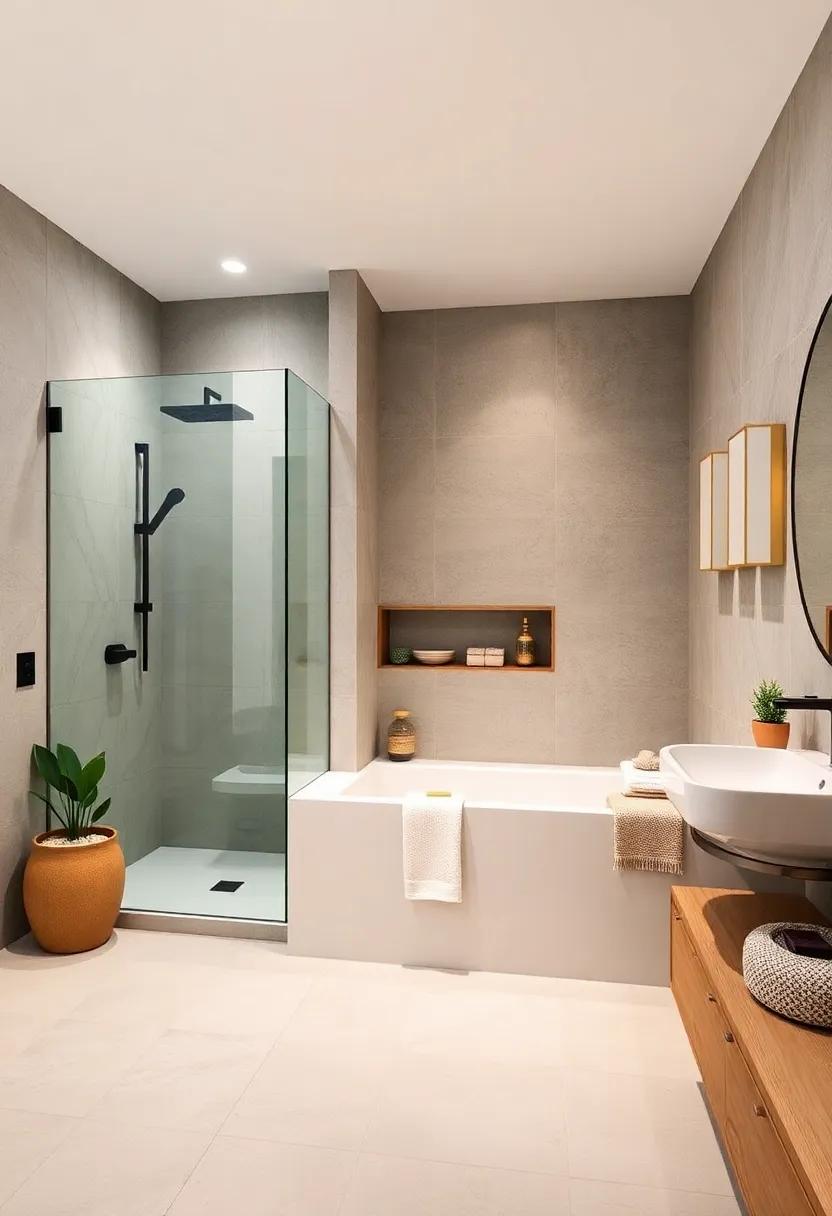 Integrate Smart Technology: From smart showers to Bluetooth ‌speakers,upgrade your tub and shower combination with innovative technology for added convenience