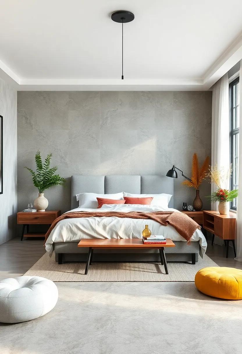 Seasonal Switch: ‌Refresh your bedroom's vibe by switching out small décor elements like pillows and throws⁢ with the ‌changing​ seasons