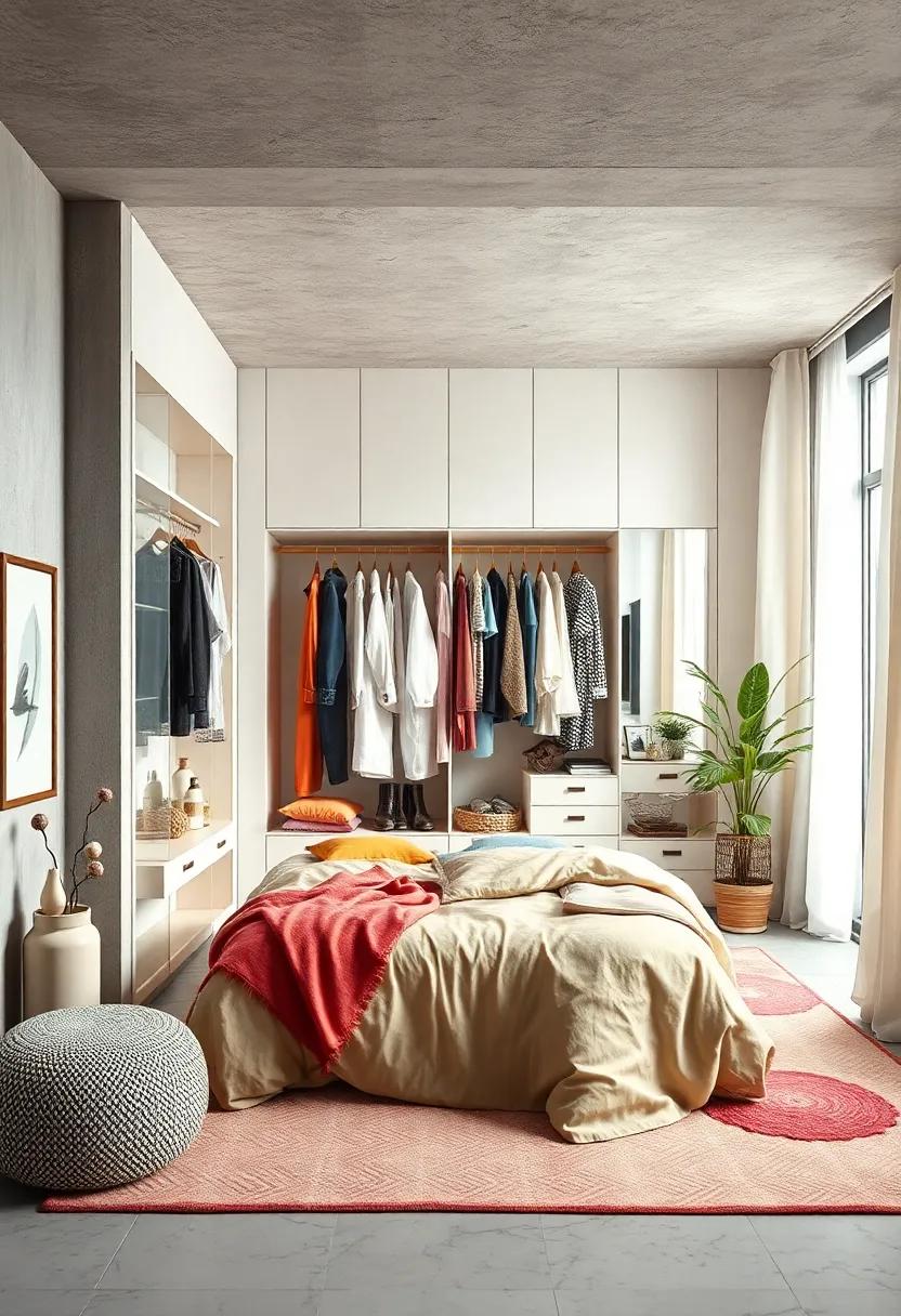 Eclectic Mix: Celebrate individuality ​with a whimsical ‍bedroom that ‍showcases an array of wardrobe ‌styles reflecting your personal creativity