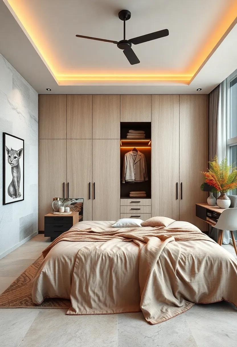 Luxe Retreat: Dive into rich fabrics and ⁢lavish‌ decor where a ⁣high-end wardrobe‌ elevates the overall luxury of ‍your bedroom sanctuary