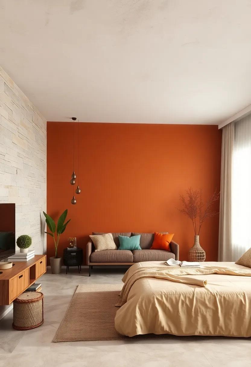 Earthy ‍Tones: Create a warm and inviting atmosphere by painting the walls‌ in⁣ earthy browns, terracotta,⁤ or olive greens for a cozy feel