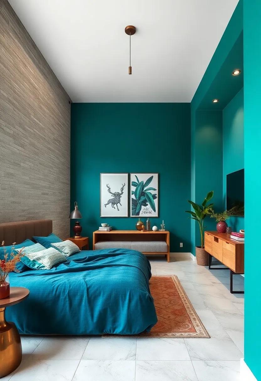Jewel ‌Tones: Opt for rich jewel tones, such as sapphire blue or⁢ emerald green, to add drama and luxury to your bedroom