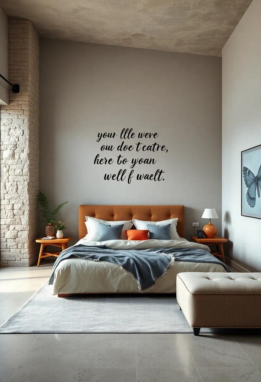 Personalized‌ Quotes: Let your personality shine ⁢through‌ by painting inspirational quotes or your favorite ⁣lyrics⁤ directly onto your wall for daily⁢ motivation
